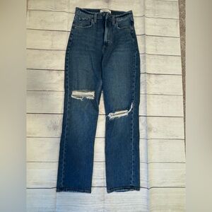 NWOT Women's Abercrombie Ankle Straight Ultra HR Curve Love